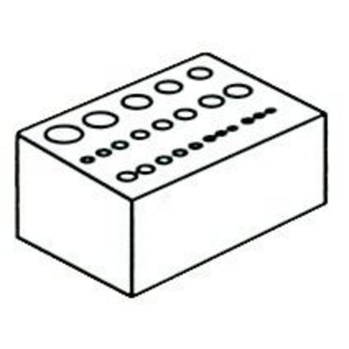 OUTIFRANCE Porte-forêts pour panneau mural (Ø 1 à 13 mm)