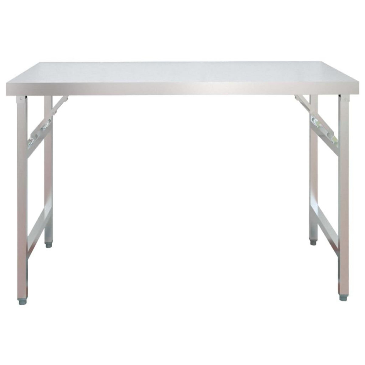 VIDAXL Table de travail de cuisine avec etagere 120x60x145 cm Inox