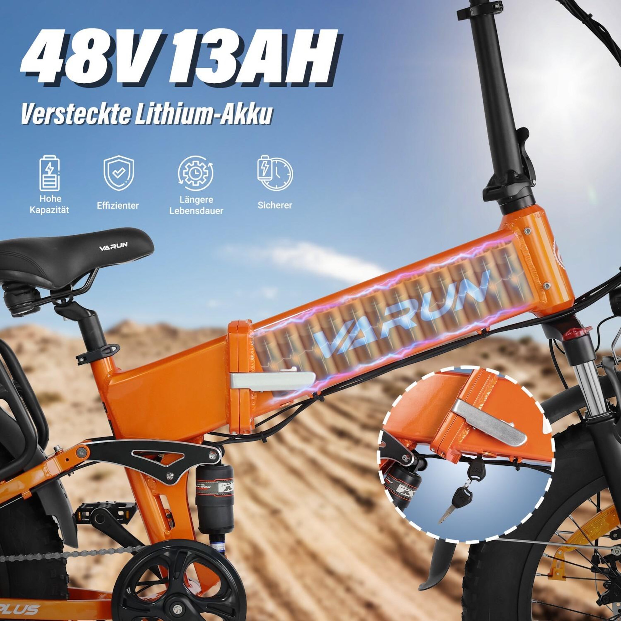 Voir la diapositive 3 : VARUN Vélo électrique pliant varun s20-2 20