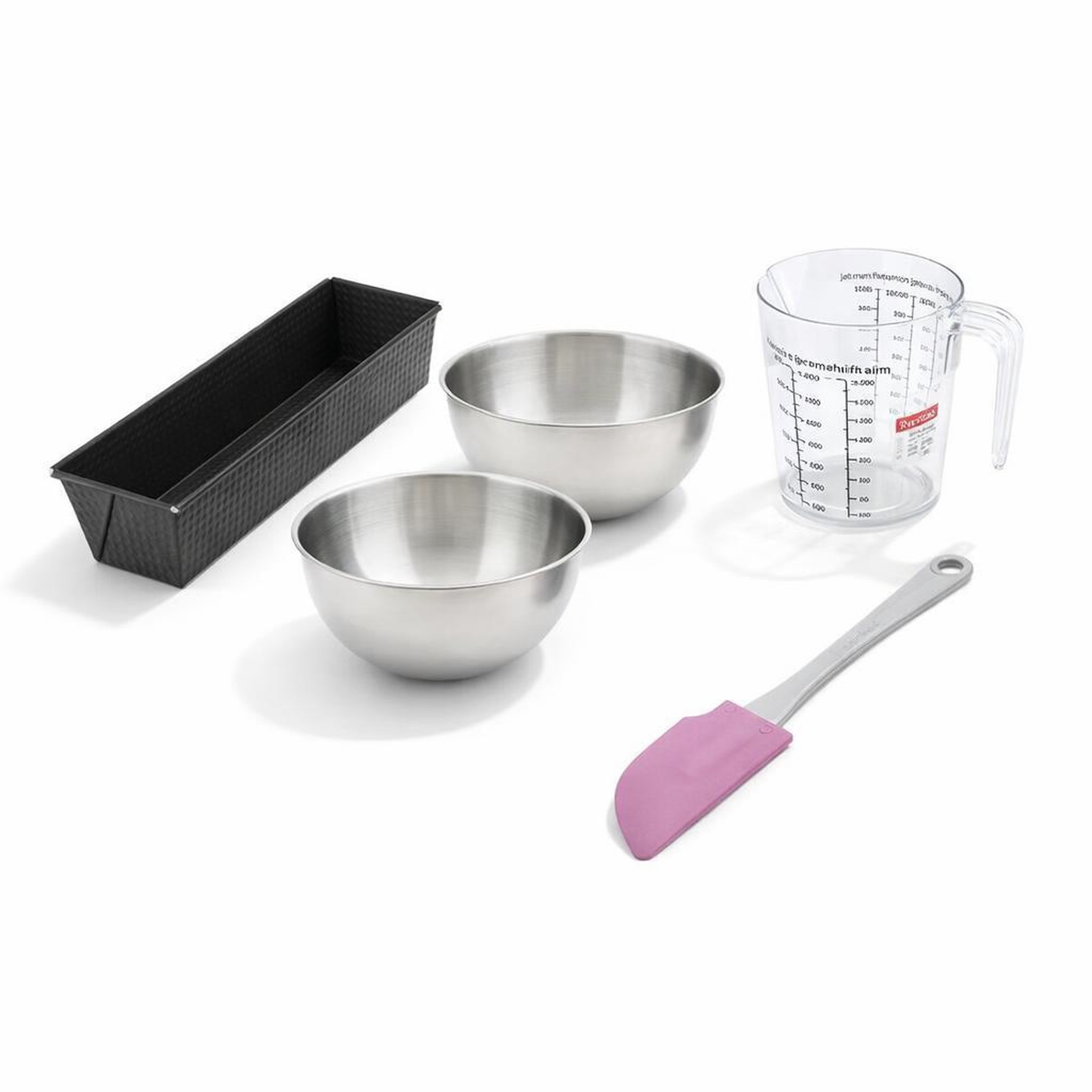 ZENKER Set de 5 ustensiles de pâtisserie moule à gâteaux bols spatule et verre doseur black metallic black mettallic zenker  black mettallic