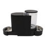 Voir la diapositive 4 : M PETS Distributeur de croquettes et d'eau M.PETS DUPLO 1,3kg/3L - 40x16.2x29.1 cm - Noir