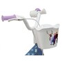 Voir la diapositive 3 : Disney La Reine des Neiges Vélo enfant 12'' - Modèle Reine des neiges + Casque - Idéal pour enfant de 85 à 100 cm - Livré avec stabilisateurs - 1 Frein - Panier avant - Porte poupée arrière et roues à bâtons