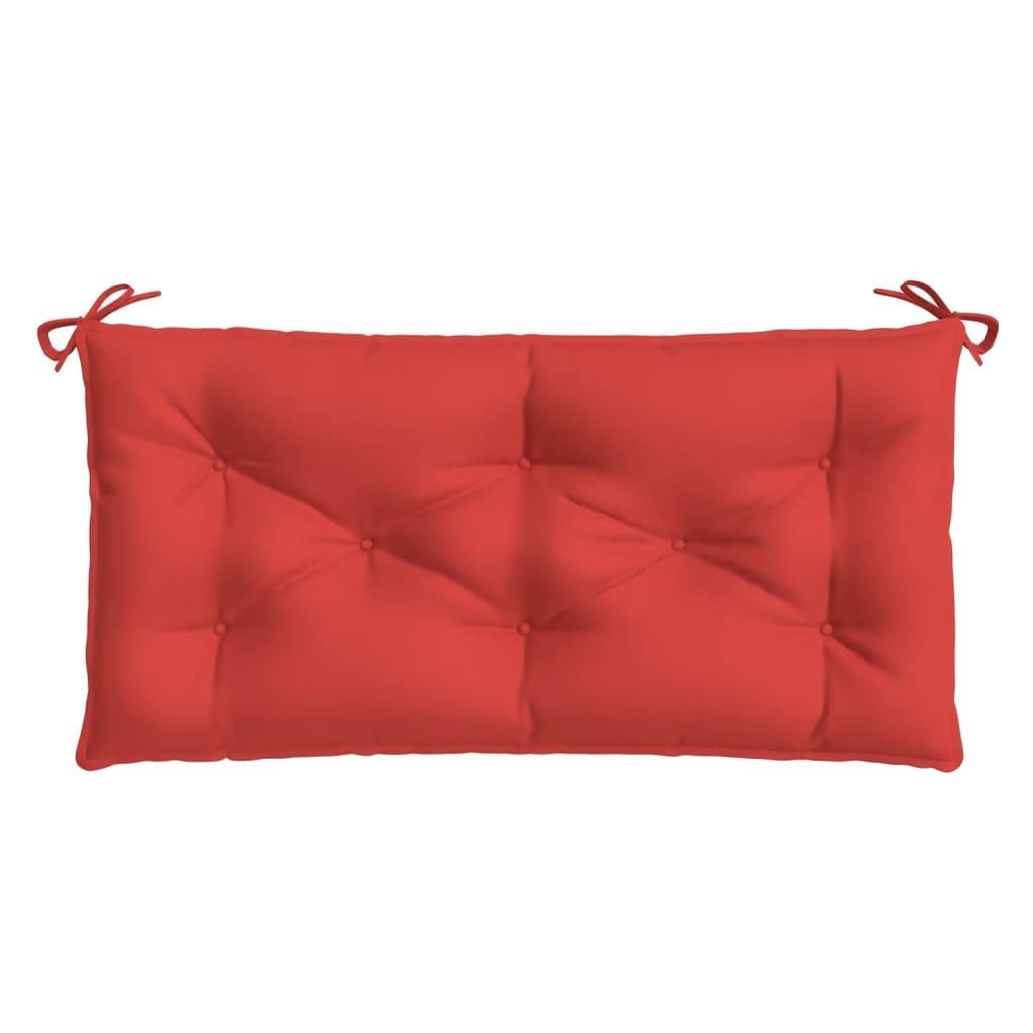 Voir la diapositive 4 : VIDAXL Coussin de banc de jardin rouge 110x50x7 cm tissu oxford