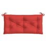 Voir la diapositive 4 : VIDAXL Coussin de banc de jardin rouge 110x50x7 cm tissu oxford