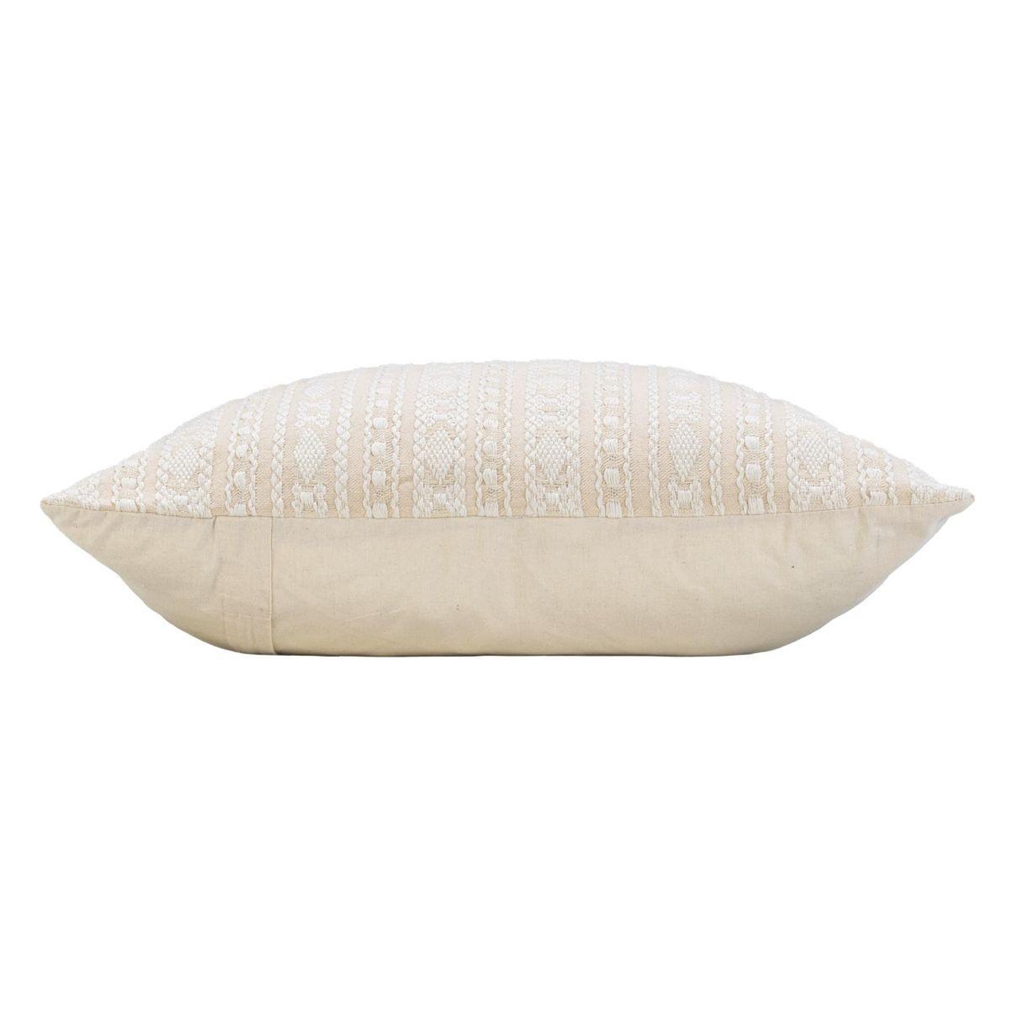 Voir la diapositive 2 : Douceur d'Intérieur Coussin déco fantaisie  ilies  60x60cm beige