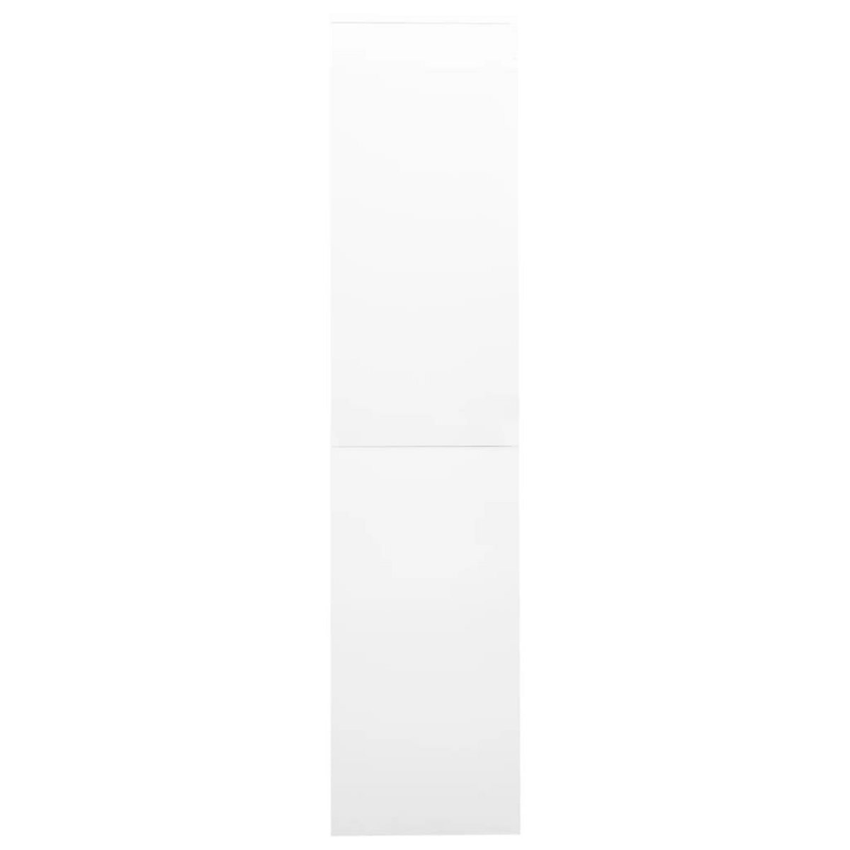 VIDAXL Armoire de bureau et porte coulissante Blanc 90x40x180 cm Acier