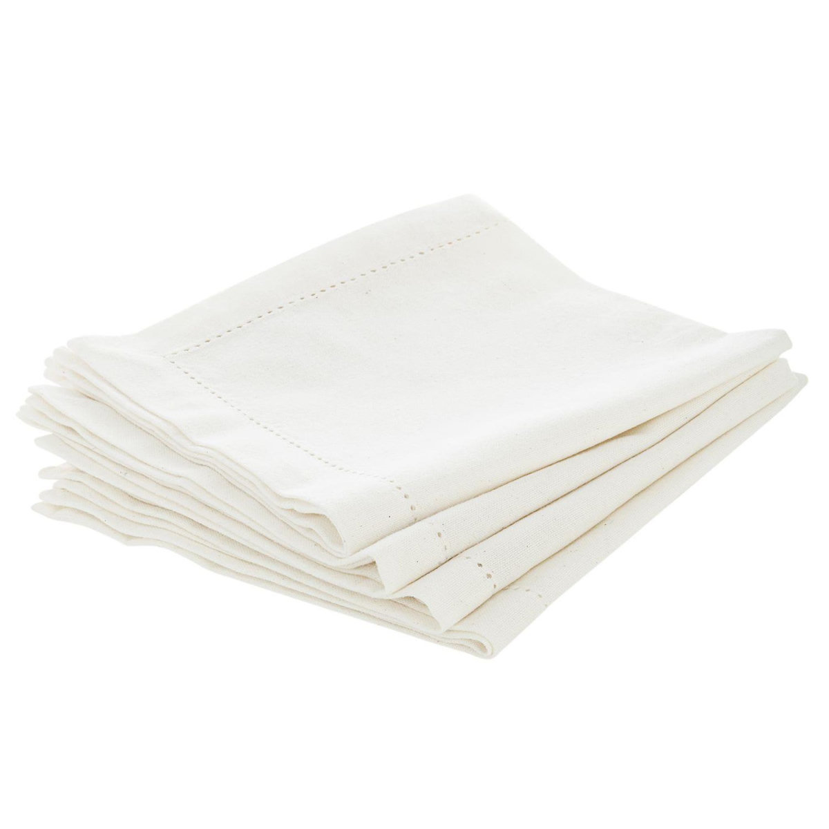 ATMOSPHERA Ensemble de 4 serviettes de table CHAMBRAY
