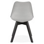 Voir la diapositive 2 : Paris Prix Chaise Design  Toledo  82cm Gris & Noir