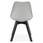 Voir la diapositive 2 : Paris Prix Chaise Design  Toledo  82cm Gris & Noir