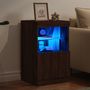 Voir la diapositive 4 : VIDAXL Buffet avec lumieres LED chene marron 41x37x67 cm