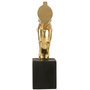 Voir la diapositive 4 : Paris Prix Tête de Cheval sur Socle  Hollywood  95cm Doré