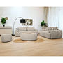 Voir la diapositive 5 : BEST MOBILIER Mahina - canapé droit 2 places - en tissu bouclette