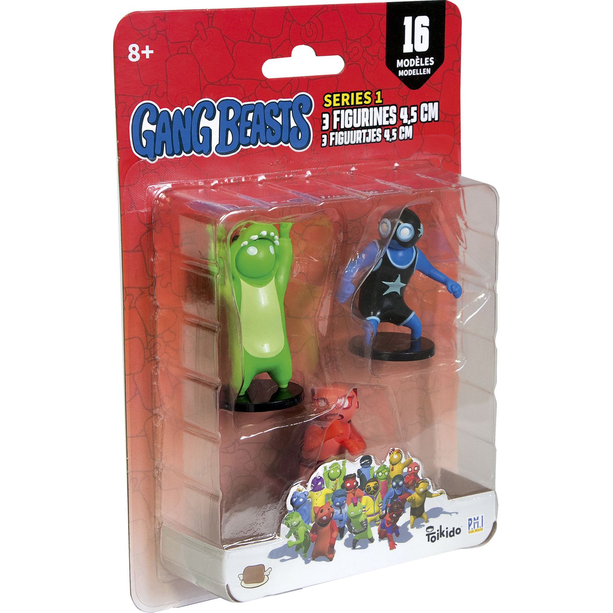 Voir la diapositive 2 : LANSAY Gang Beasts 3 Figurines 4,5cm #1