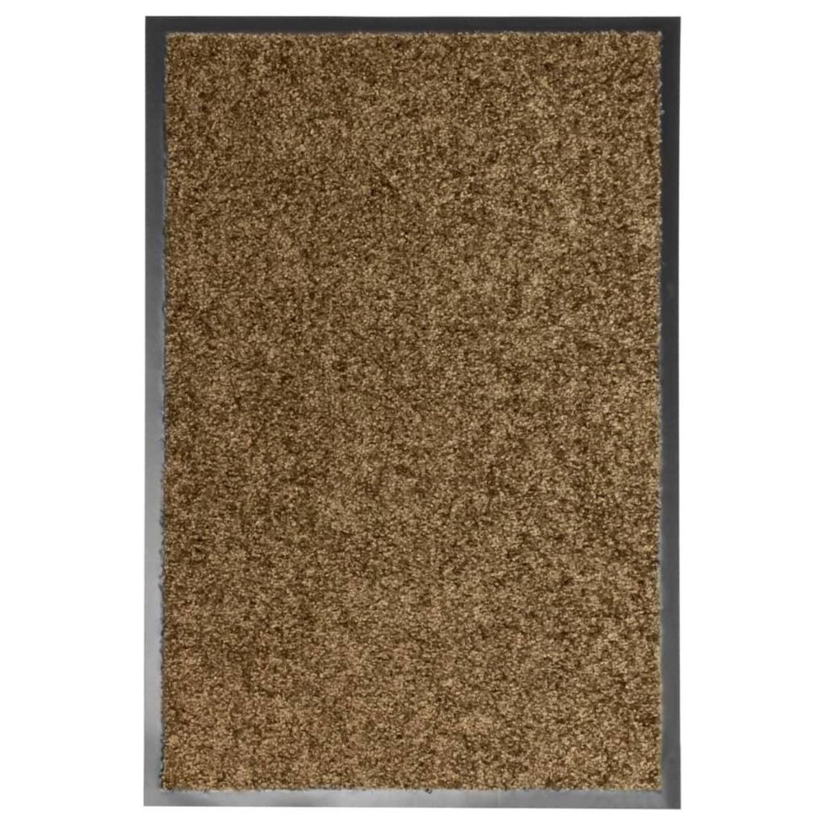 VIDAXL Paillasson lavable Marron 40x60 cm