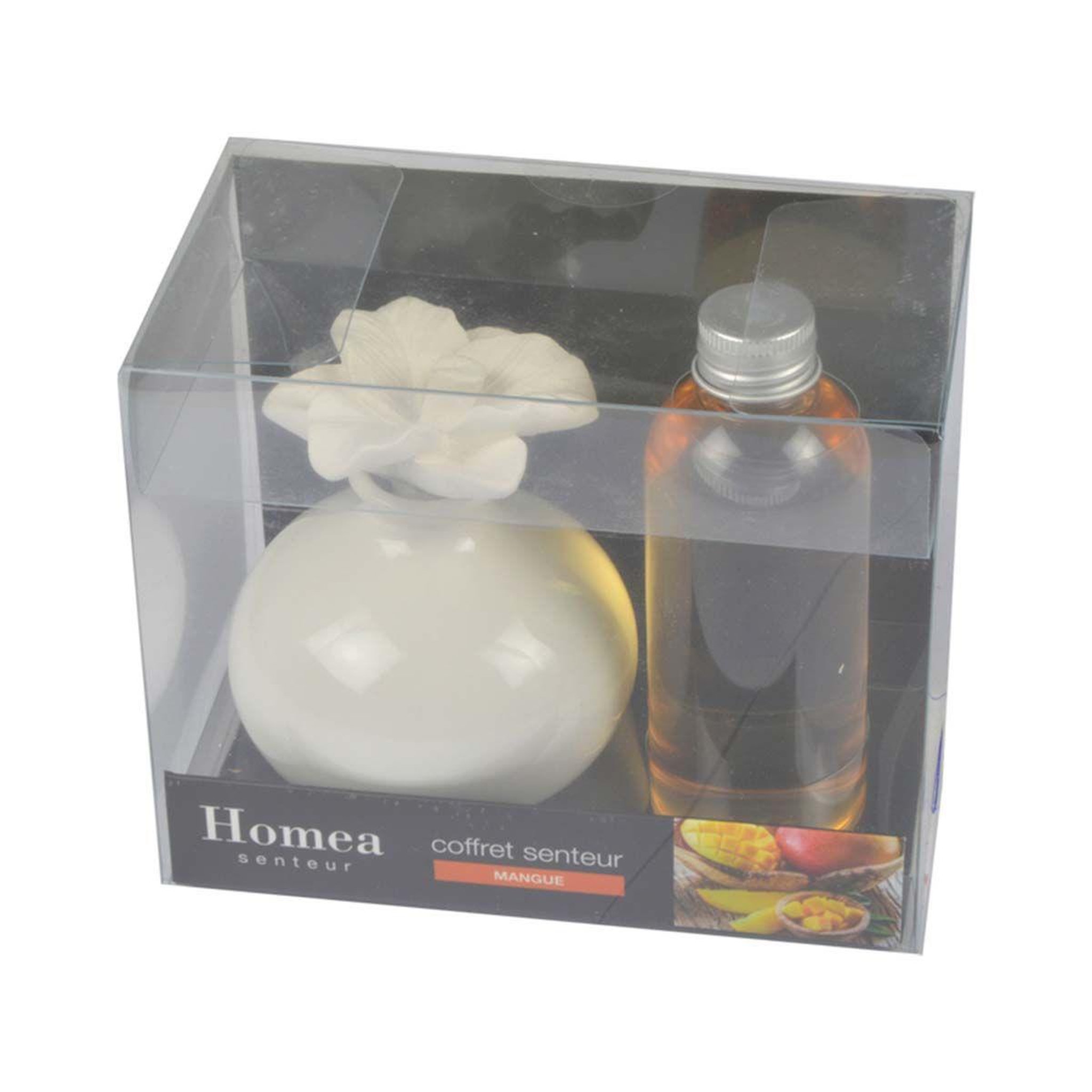 Voir la diapositive 2 : HOMEA Coffret senteur  essentiel  100ml mangue