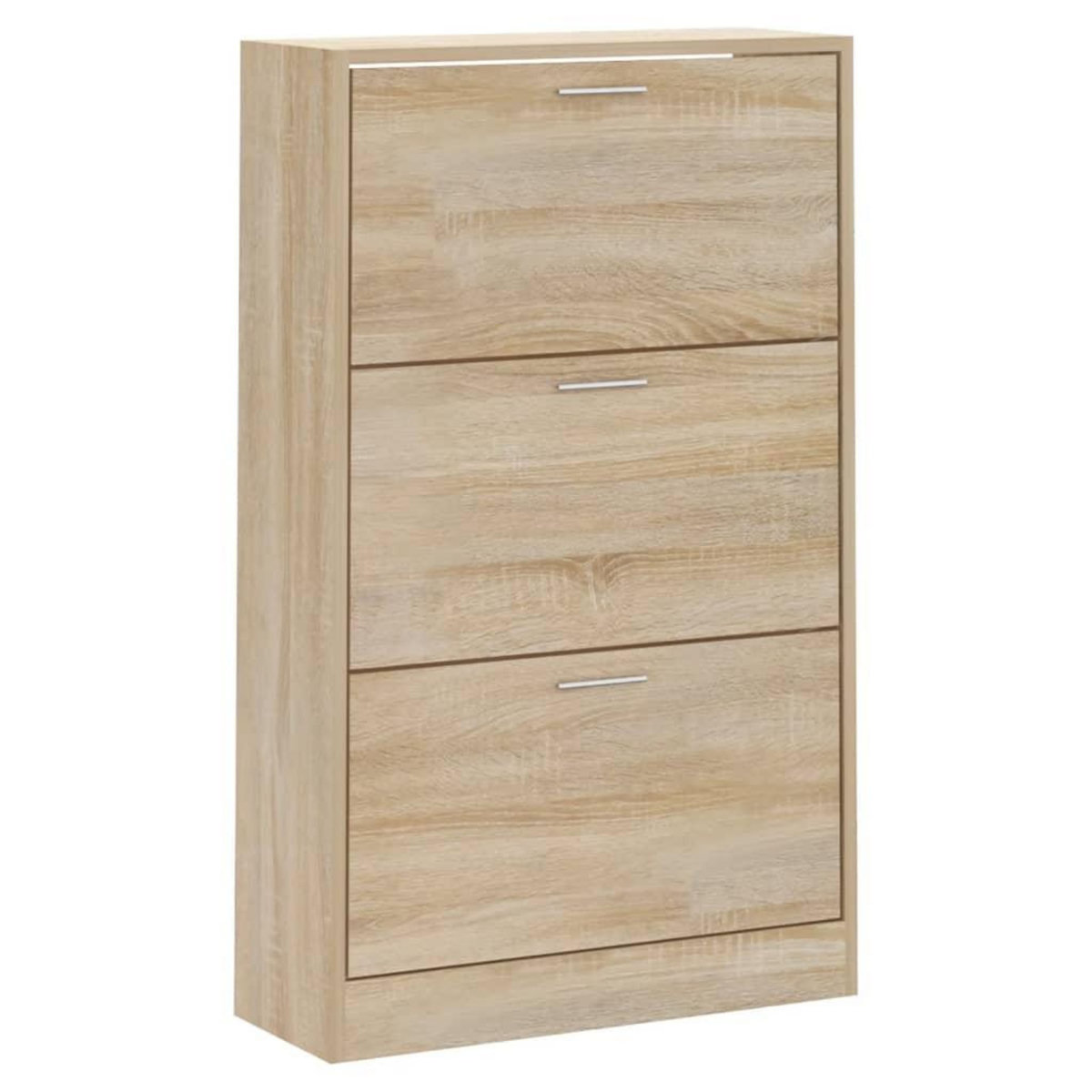 VIDAXL Armoire a chaussures Chene sonoma 63x24x103cm Bois d'ingenierie