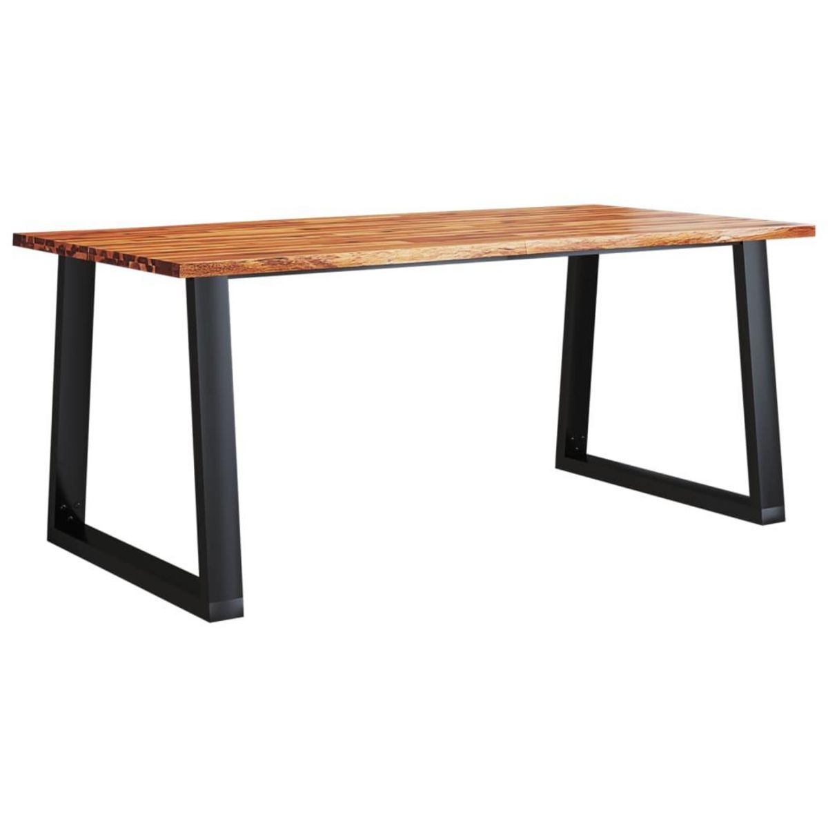 VIDAXL Table a manger 180x90x75 cm bois d'acacia solide a bord vif