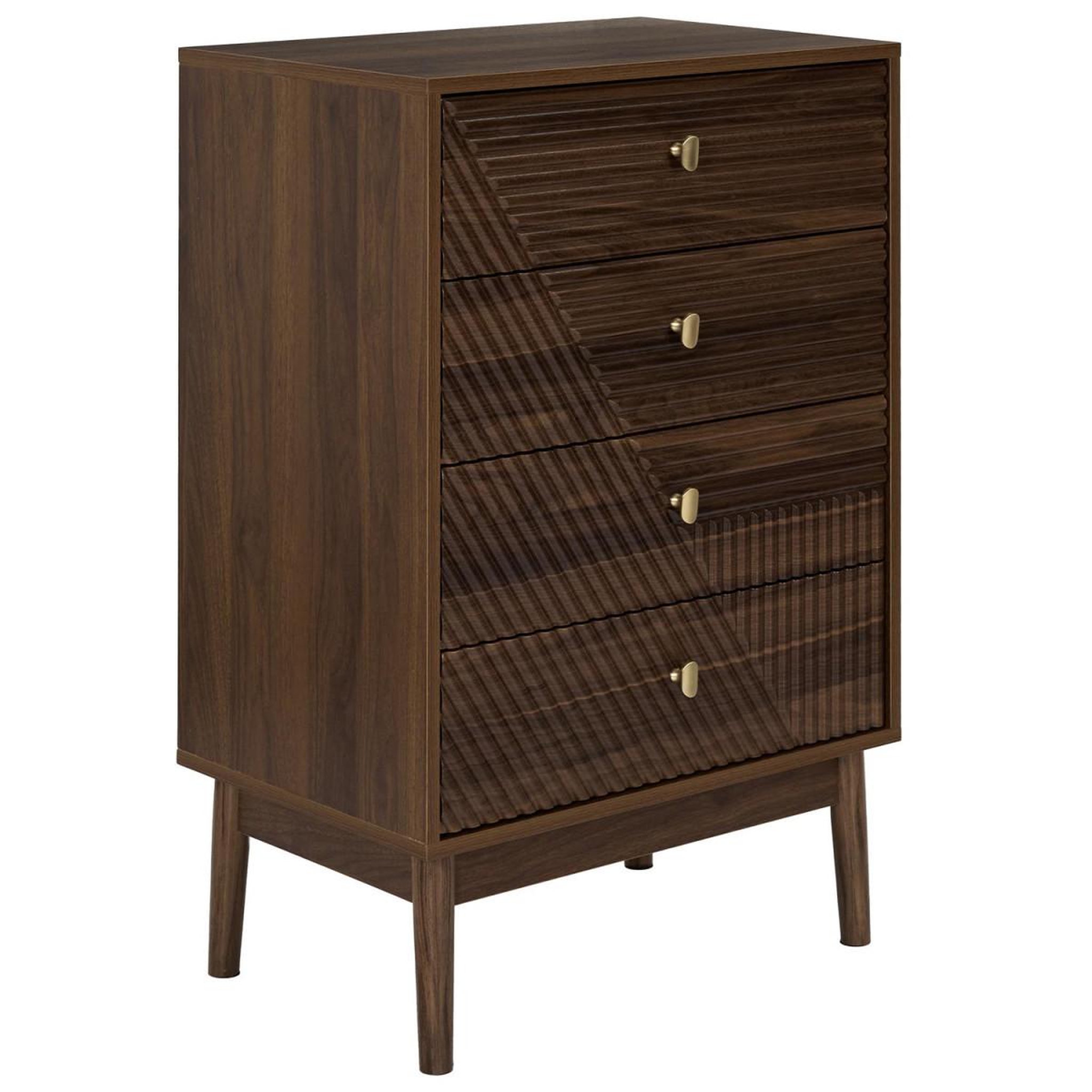 The Home Deco Factory Commode 4 tiroirs   tiffany  90cm marron