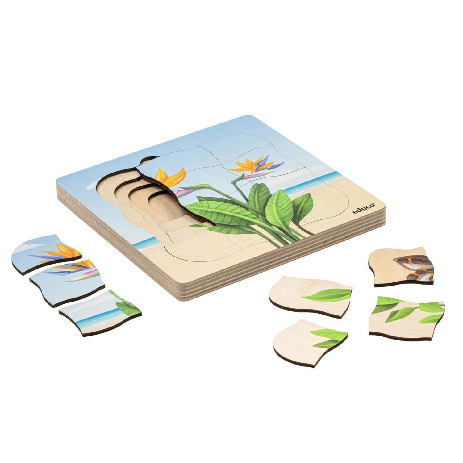 Puzzle À Étages Educo Groeigeheim Sur La Plage 31 Pièces - vue 2