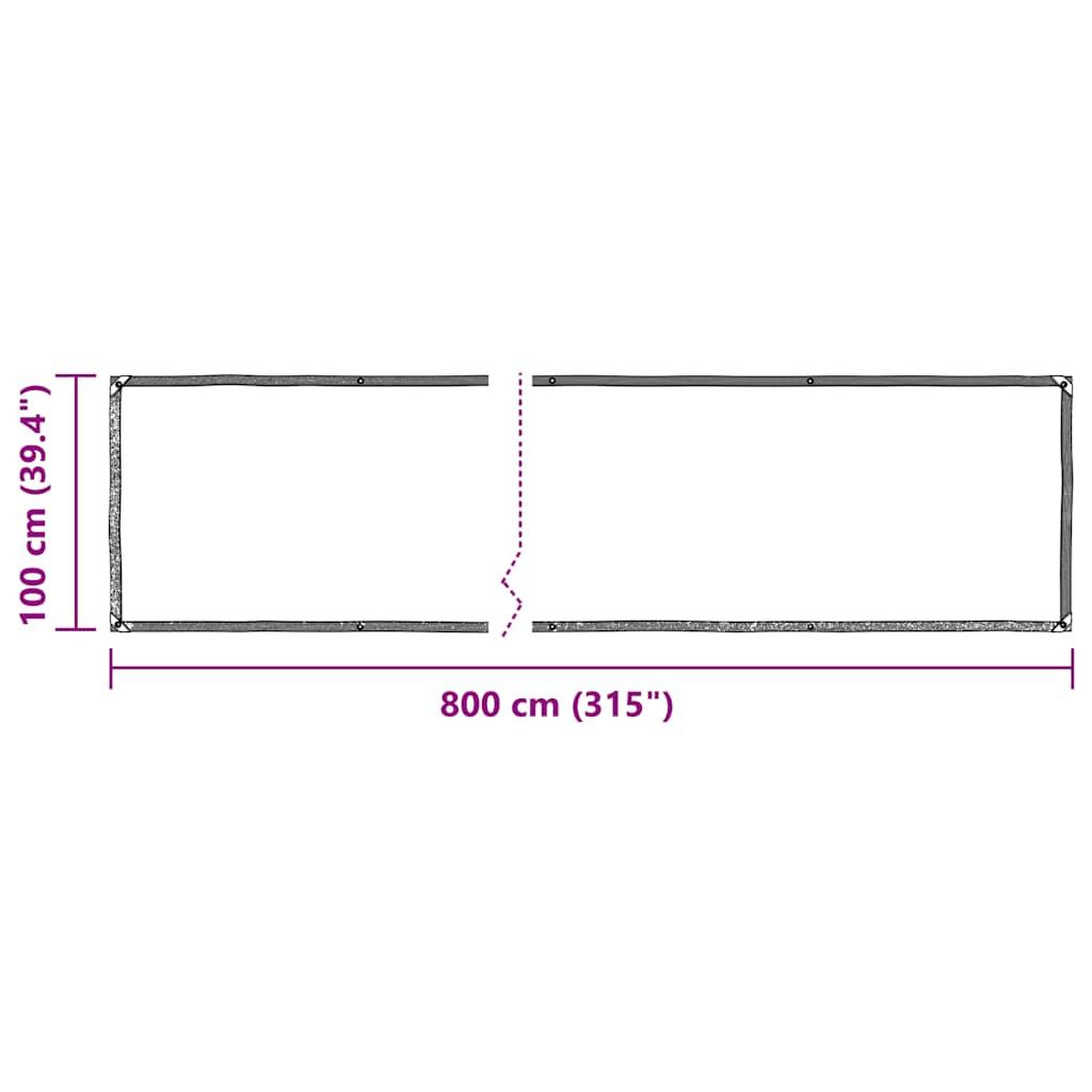 Voir la diapositive 6 : VIDAXL Bache transparente avec œillets 1x8 m polyethylene