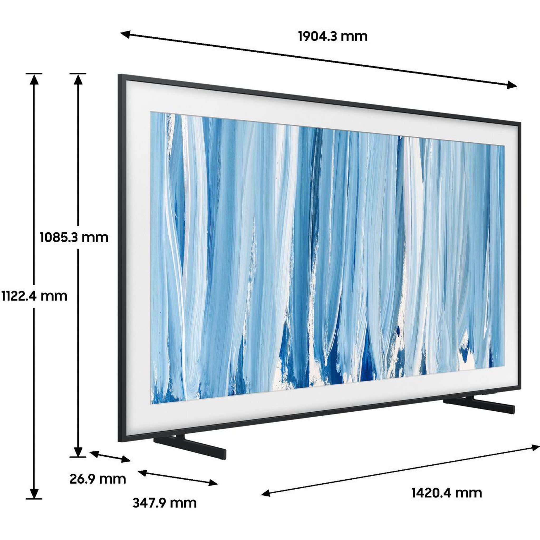 Voir la diapositive 3 : Samsung Tv qled the frame pro tq85ls03hw (2026) 85  (214 cm) 4k - mode art (effet tableau), anti-reflet