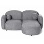 Voir la diapositive 2 : LISA DESIGN Velris - canapé d'angle droit 3 places en tissu moucheté