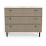 Voir la diapositive 2 : Commode 3 tiroirs décor effet cannage L90cm HANOÏ