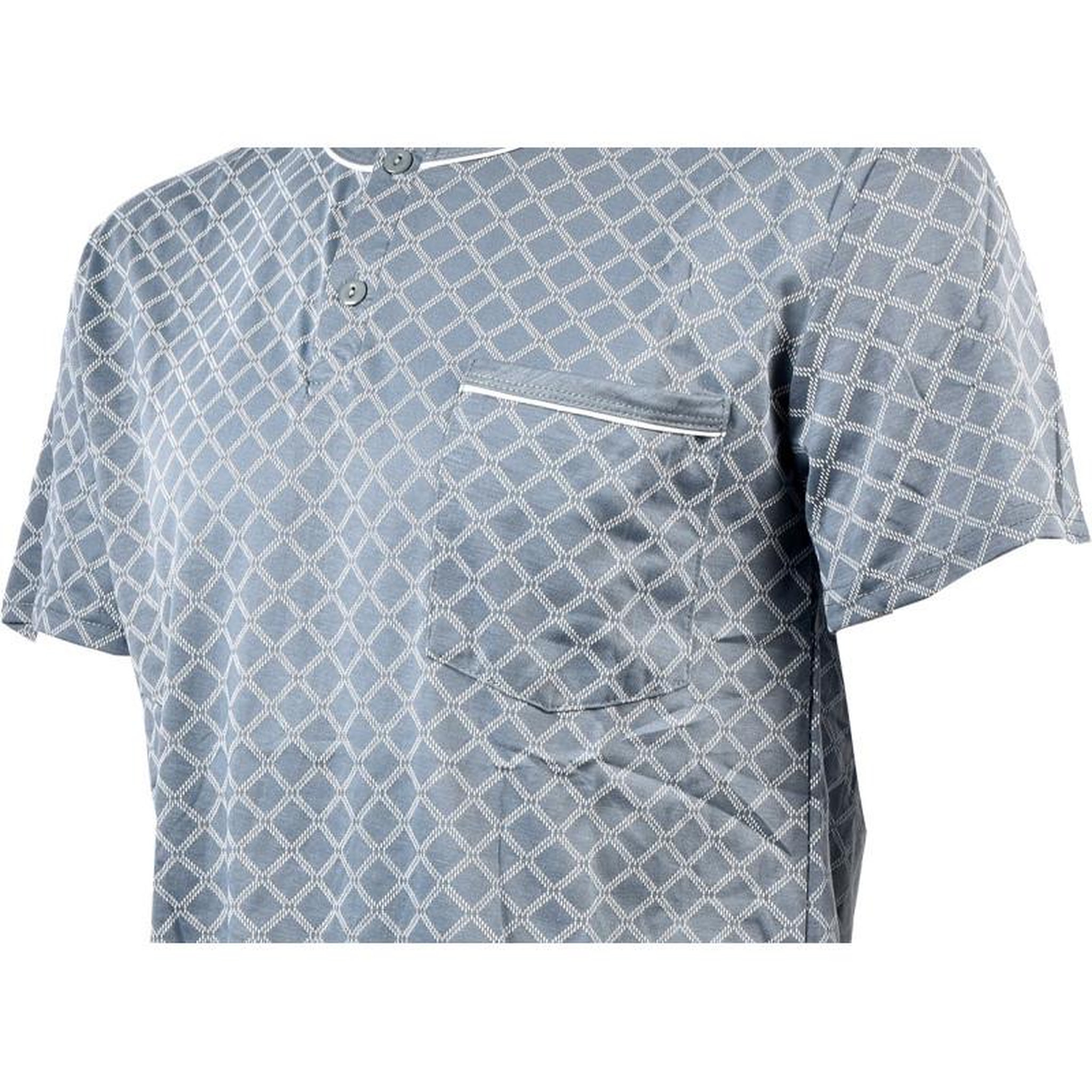 Voir la diapositive 3 : OZABI Pyjama Court Homme ECO HOMEWEAR