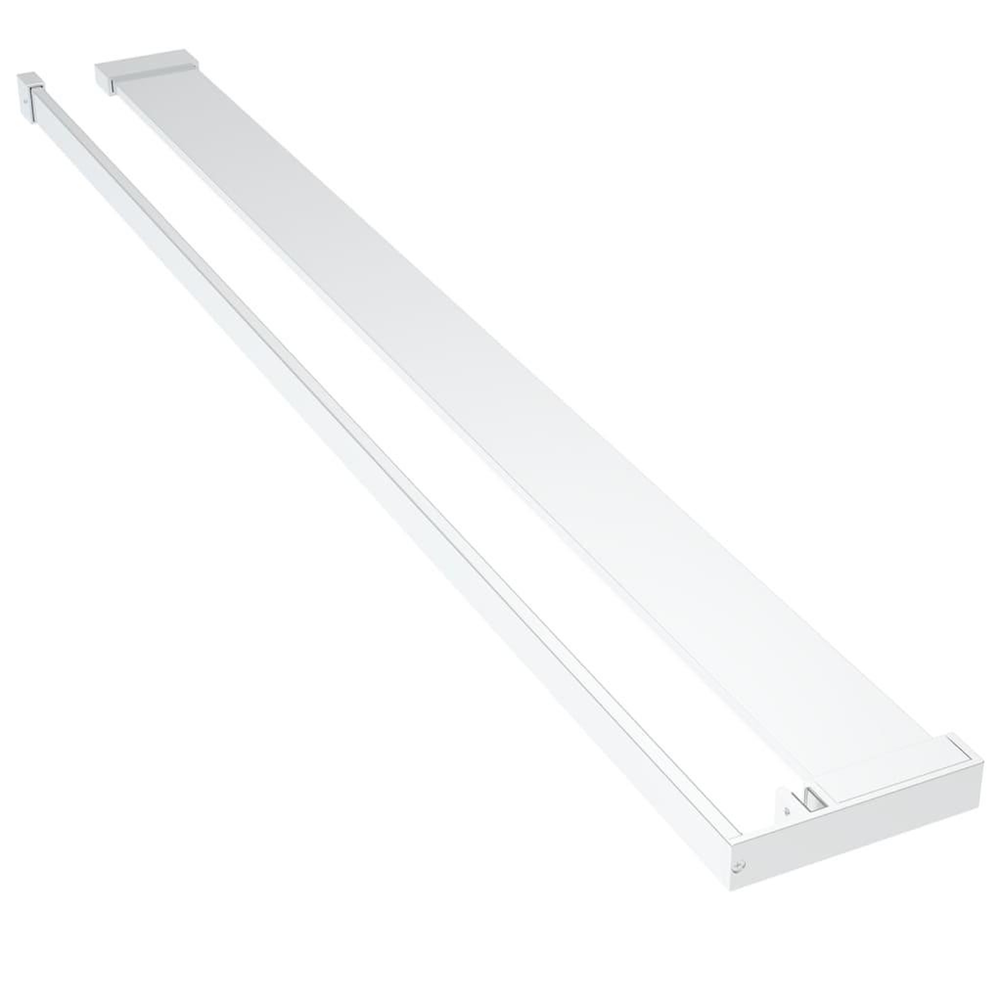 Voir la diapositive 2 : VIDAXL Etagere de douche paroi de douche a l'italienne Chrome 100 cm