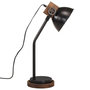 Voir la diapositive 4 : VIDAXL Lampe de bureau 25 W noir 18x18x60 cm E27