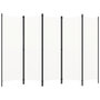 Voir la diapositive 1 : VIDAXL Cloison de separation 5 panneaux Blanc 250x180 cm