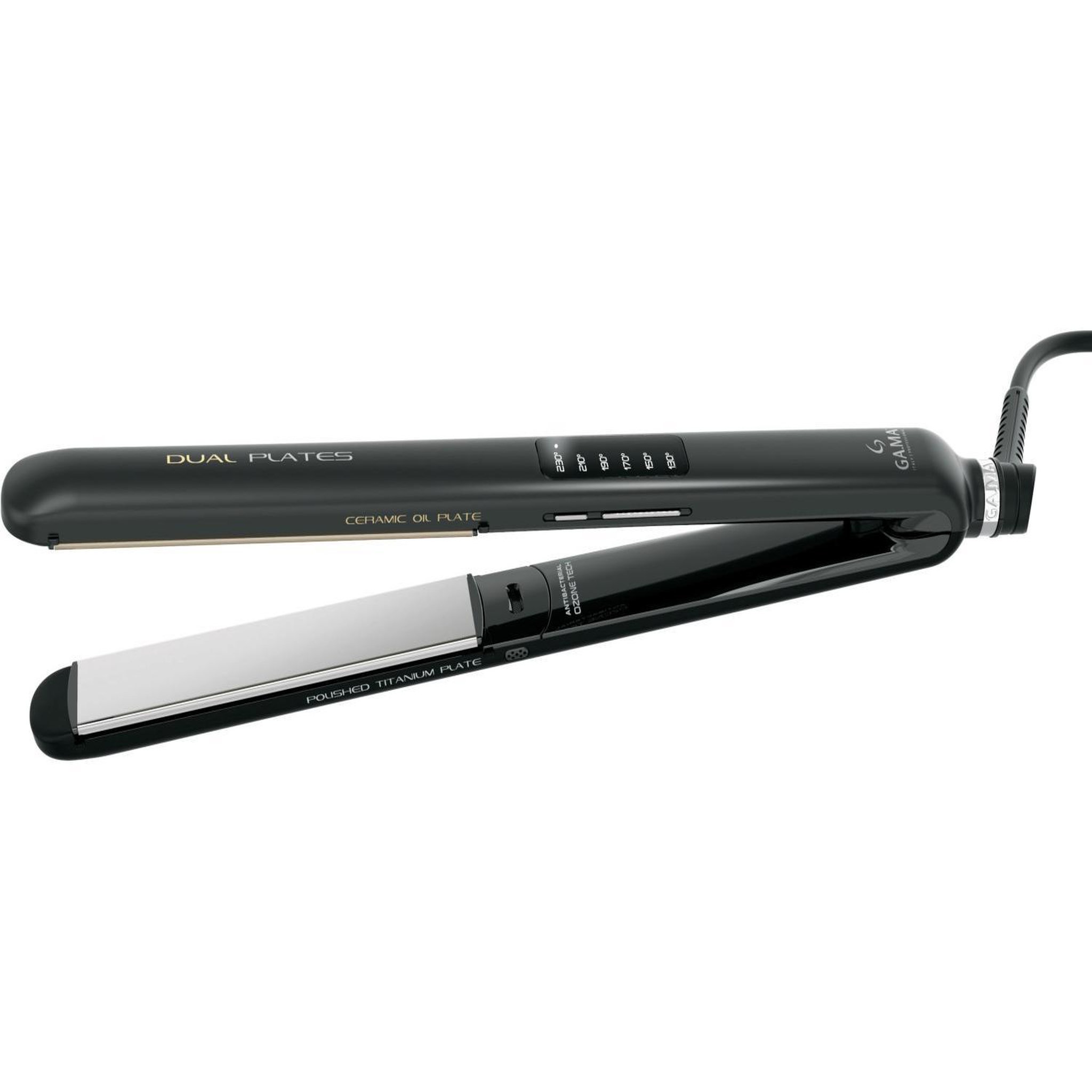 Voir la diapositive 3 : Gama Ga.ma led dual plates 4d fer à lisser à chaleur noir 50 w 3 m