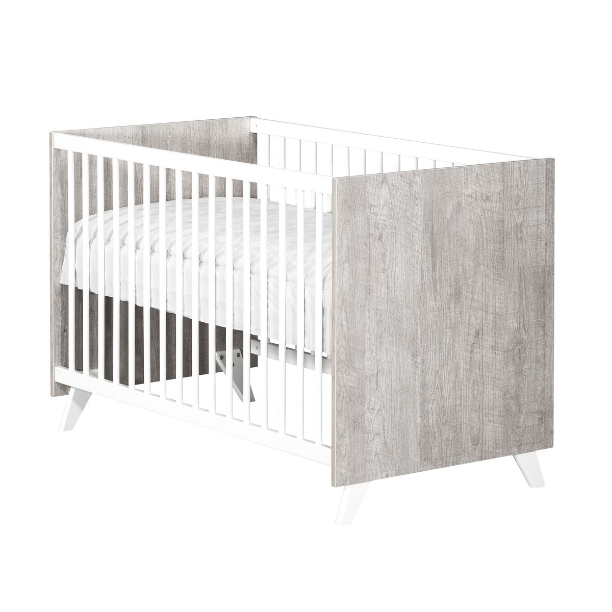 BABY PRICE Chambre bébé complète SCANDI, coloris gris
