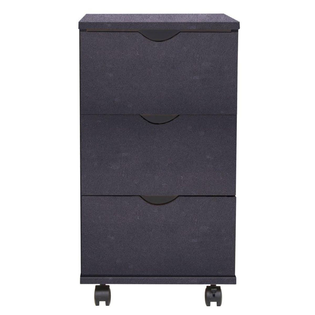 VIDAXL Meuble a tiroirs 33x45x60 cm Noir