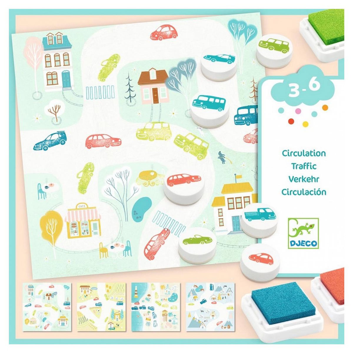 Djeco DJ9952 coffret tampons circulation