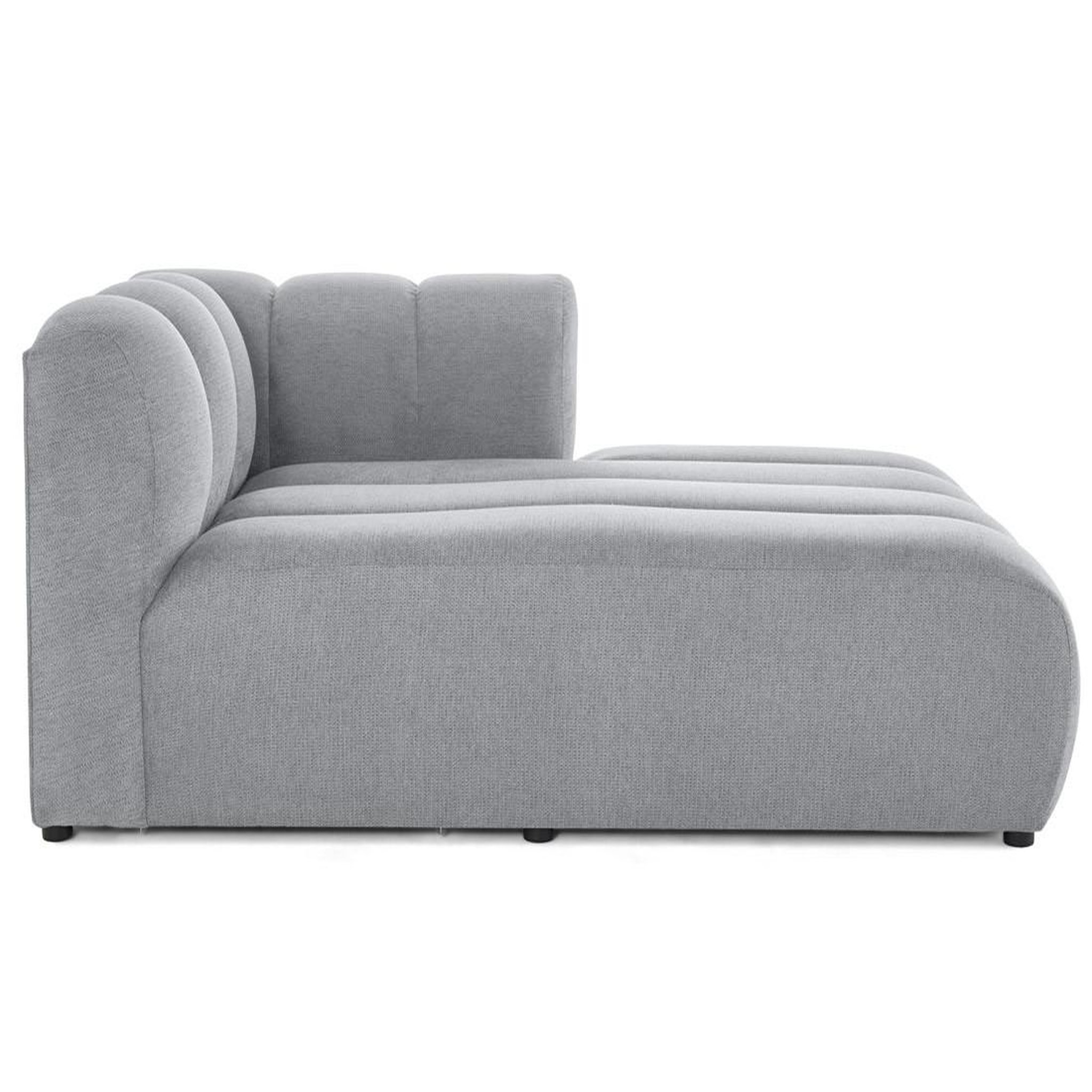 Voir la diapositive 4 : BEST MOBILIER Debbie - module d'assise méridienne droit en tissu texturé