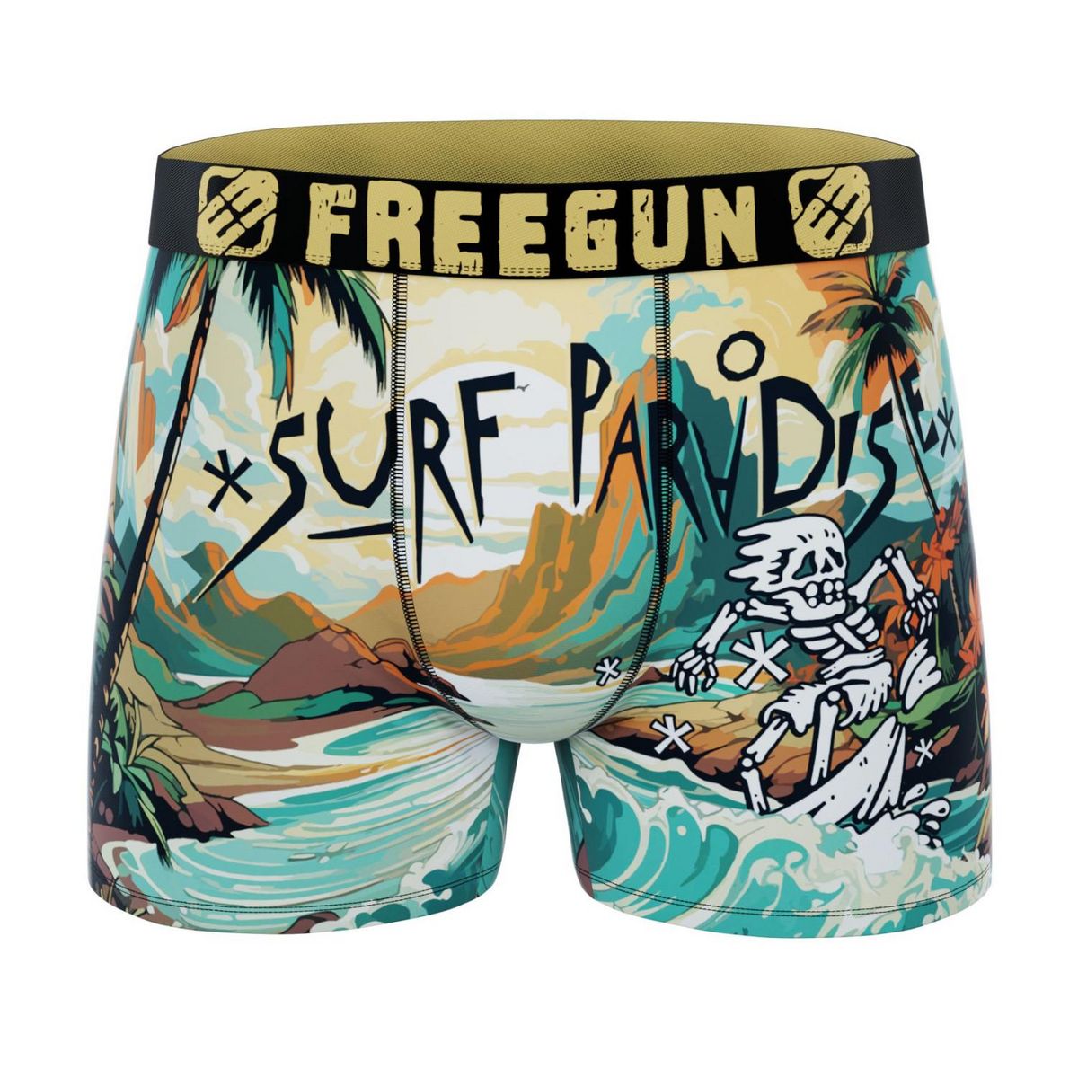 FREEGUN Lot de 4 boxers enfant Summer Land