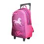 Voir la diapositive 2 : Bagtrotter BAGTROTTER Sac à dos à roulettes Cybel Cheval Violet