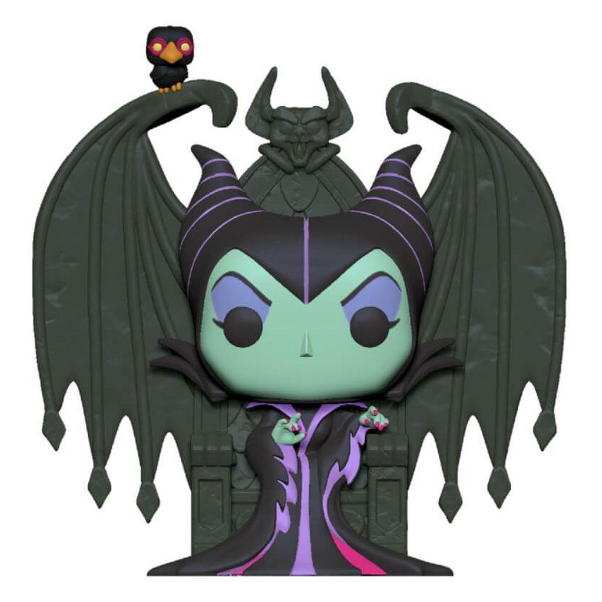 POP! GAMES Figurine Pop Deluxe Maléfique sur Thrône Disney Villains