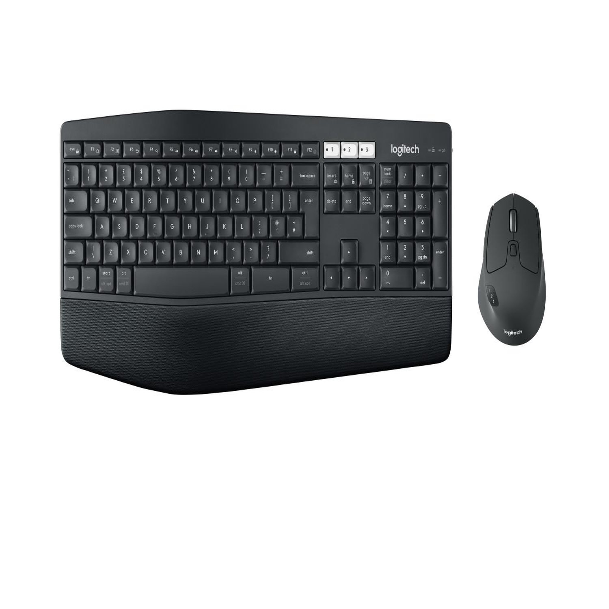 Voir la diapositive 2 : Logitech Logitech 920-008228 clavier souris incluse universel rf sans fil + bluetooth qwerty espagnole noir
