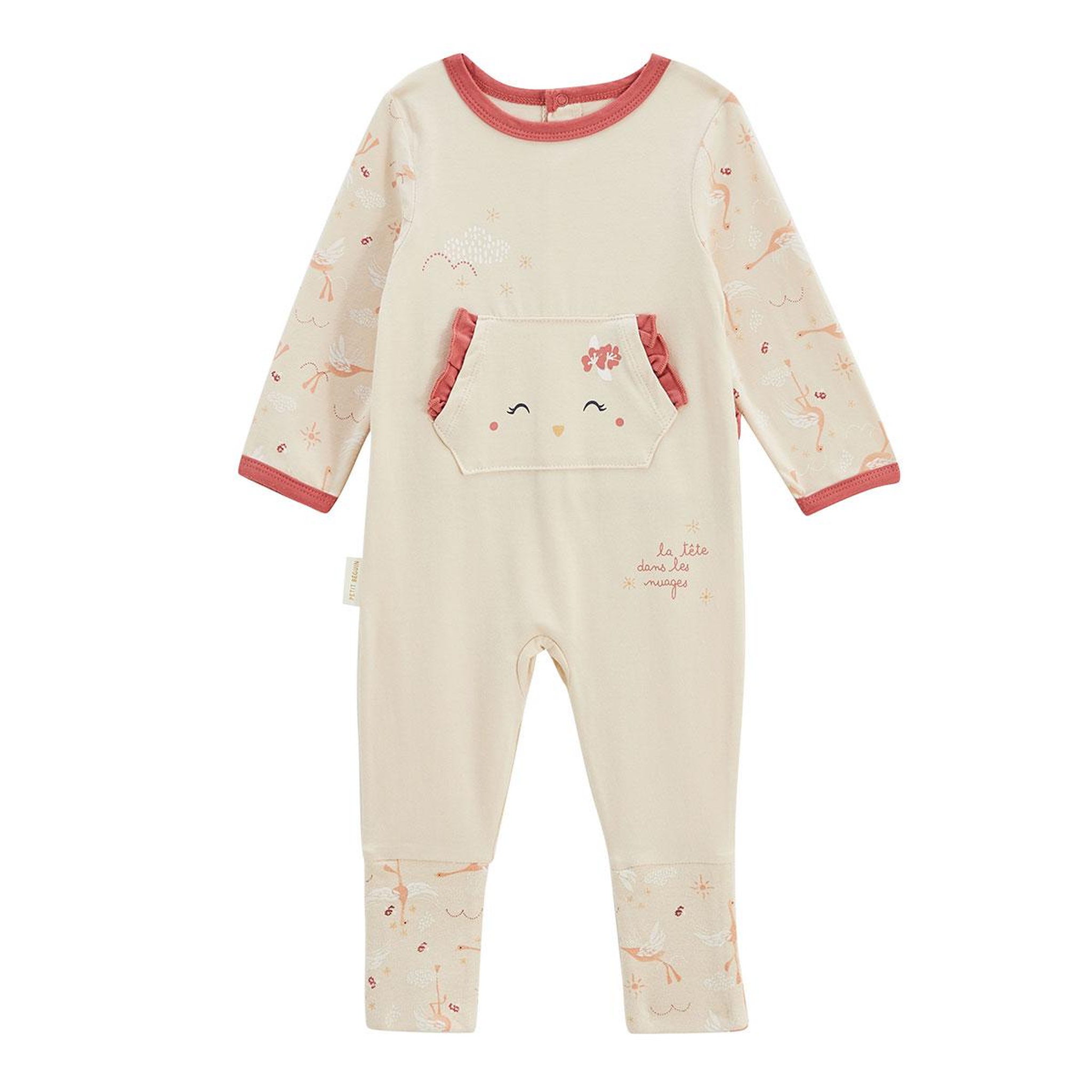 Voir la diapositive 1 : Petit BÃ©guin Pyjama bébé à pieds retroussables poésie d'été