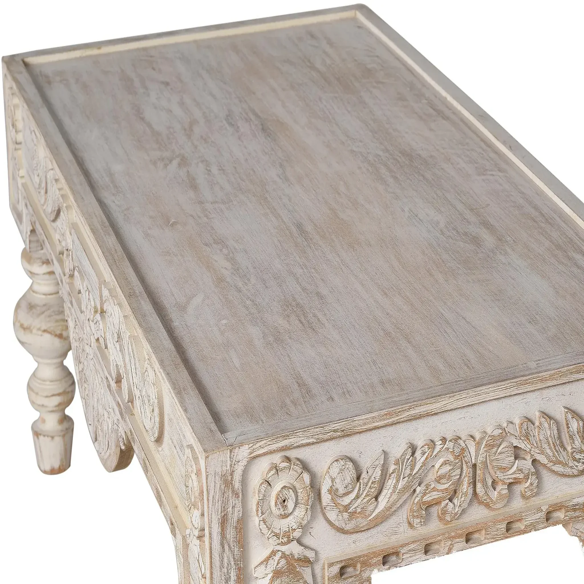 Voir la diapositive 2 : GINER Y COLOMER SL Table basse en bois de manguier 110 cm style rustique contemporain