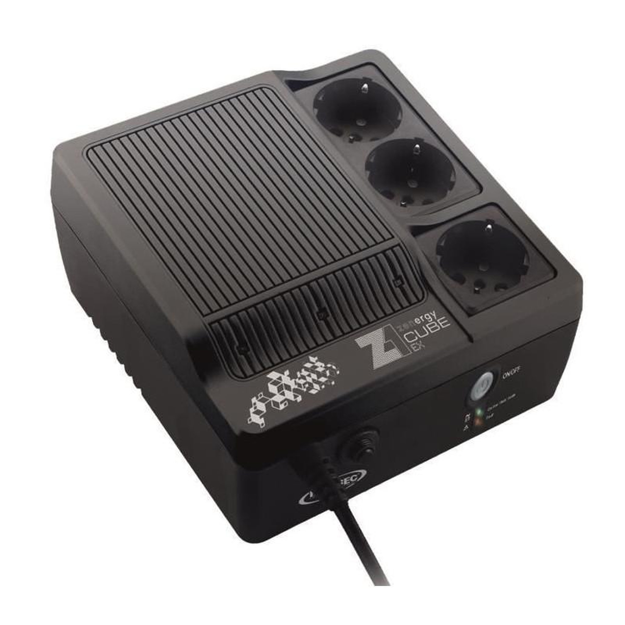 Infosec INFOSEC Onduleur haute frequence Z1 Zenergy Cube EX 600 - 600 VA 3 Prises FR/SCHUKO