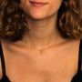 Voir la diapositive 3 : L'ATELIER D'AZUR Collier - Pendentif Or Bicolore Salamandre - Chaine Dorée