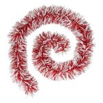 ATMOSPHERA Guirlande de Noël Boa  Embossée  200cm Rouge & Blanc
