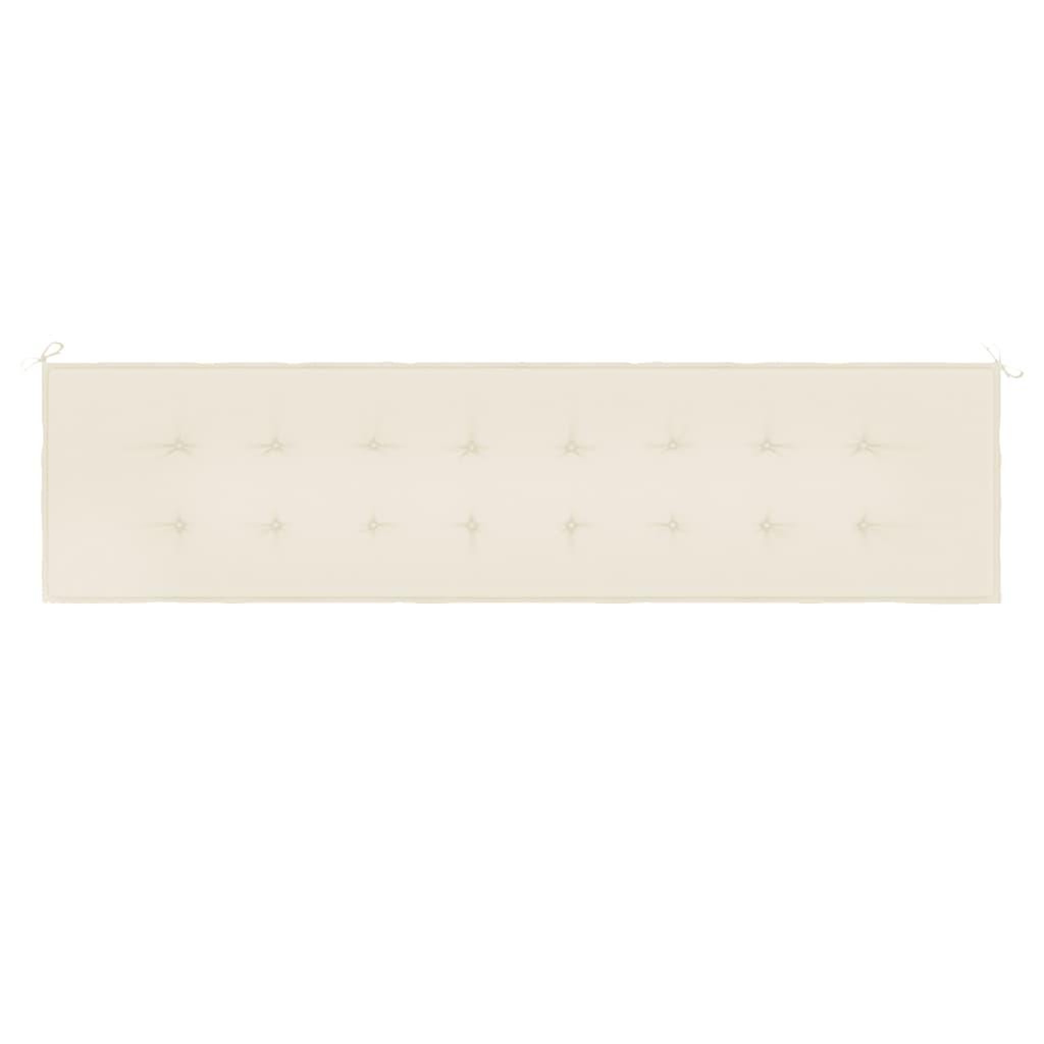 Voir la diapositive 4 : VIDAXL Coussin de banc de jardin creme 200x50x3 cm tissu oxford