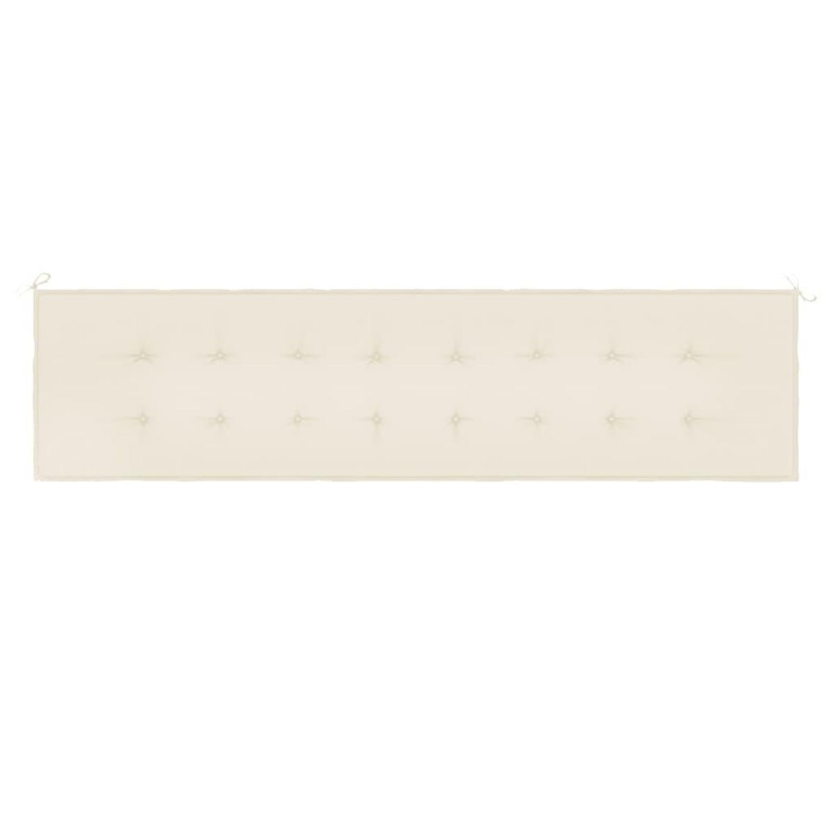 VIDAXL Coussin de banc de jardin creme 200x50x3 cm tissu oxford