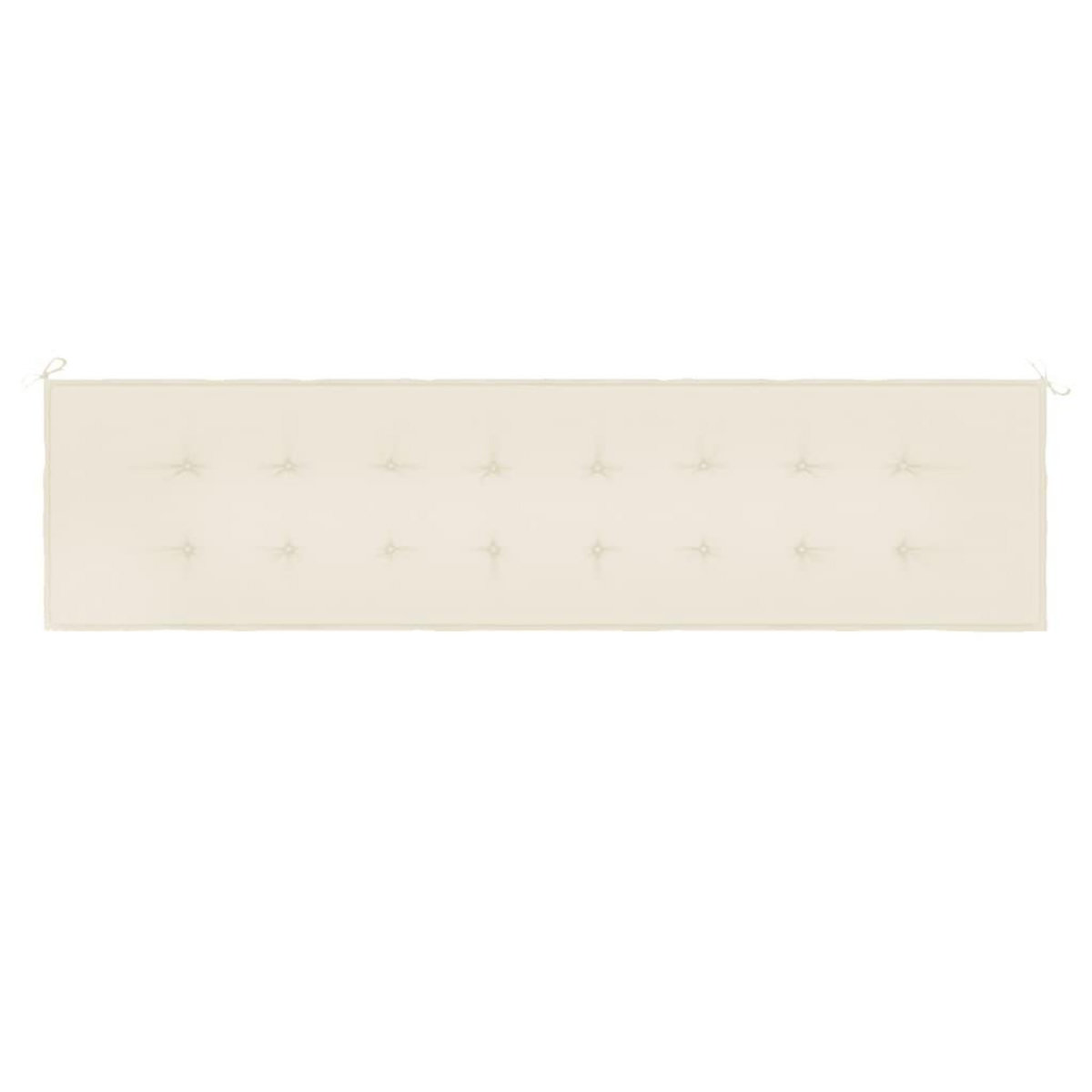 VIDAXL Coussin de banc de jardin creme 200x50x3 cm tissu oxford