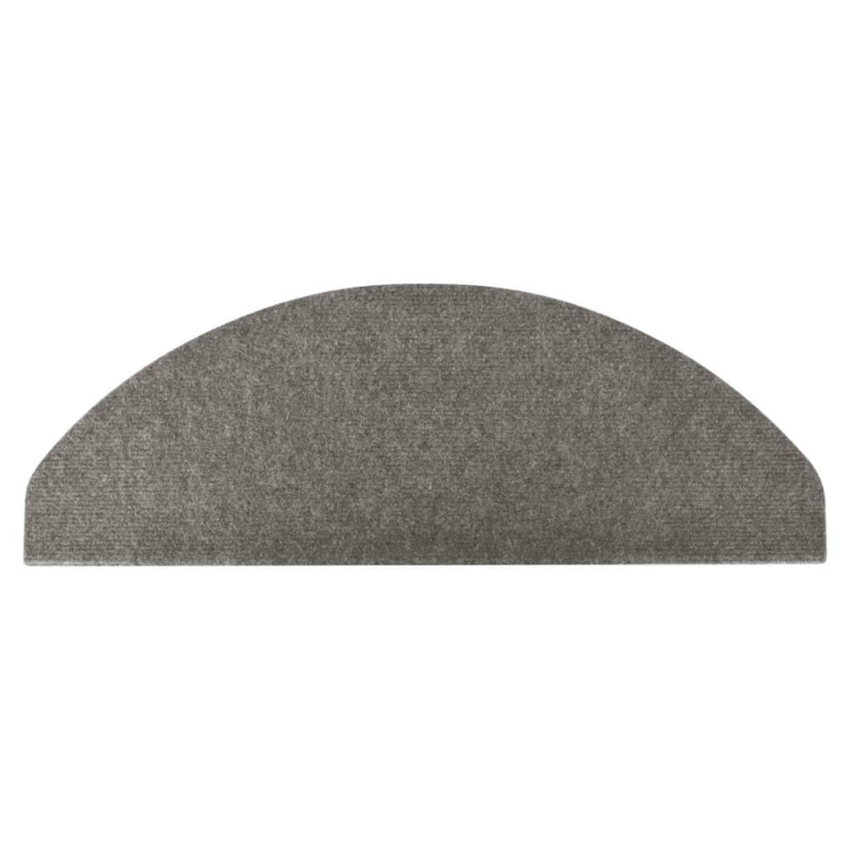 VIDAXL Tapis d'escalier auto-adhesifs 10 pcs gris 65x22,5x3,5 cm