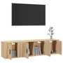 Voir la diapositive 3 : VIDAXL Ensemble de meubles TV 3 pcs Chene sonoma Bois d'ingenierie